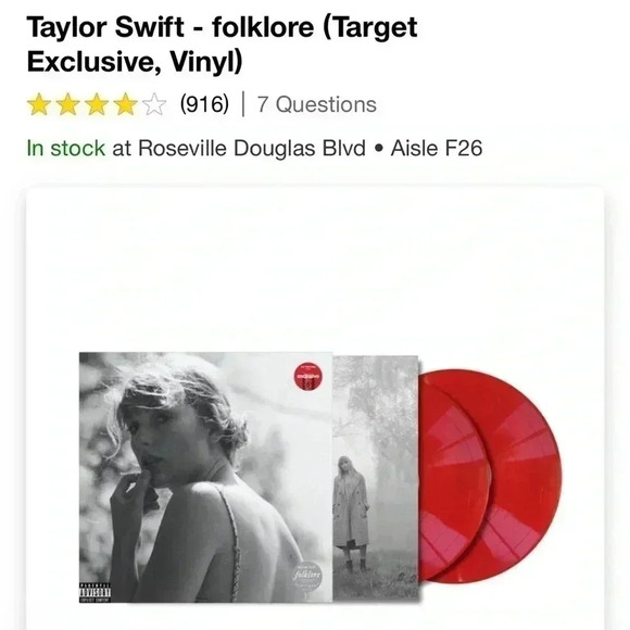 Taylor Swift - folklore (Target Exclusive, Vinyl) - Picture 5 of 7